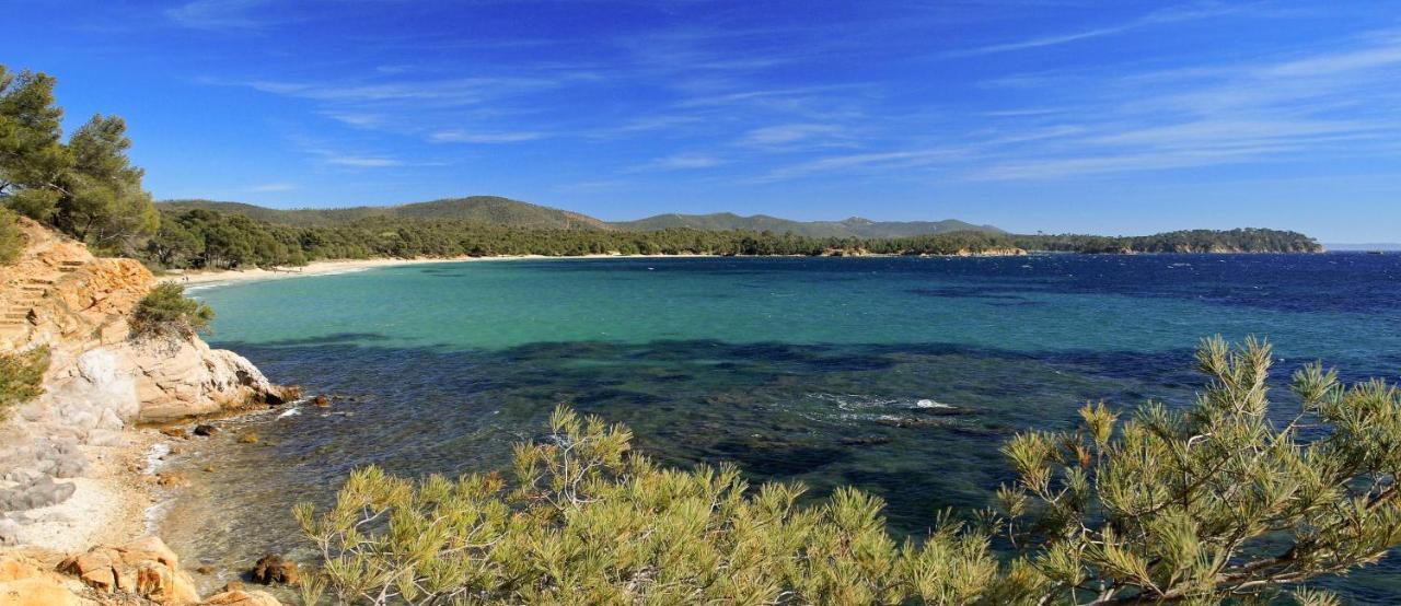 T2 climatisé à l'Ile d'Or avec piscine près de la plage La Londe-les-Maures Exterior foto